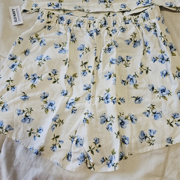 Women's Summer Floral Print Set Skort/top Old NAVY Size Small - Picture 7 of 7